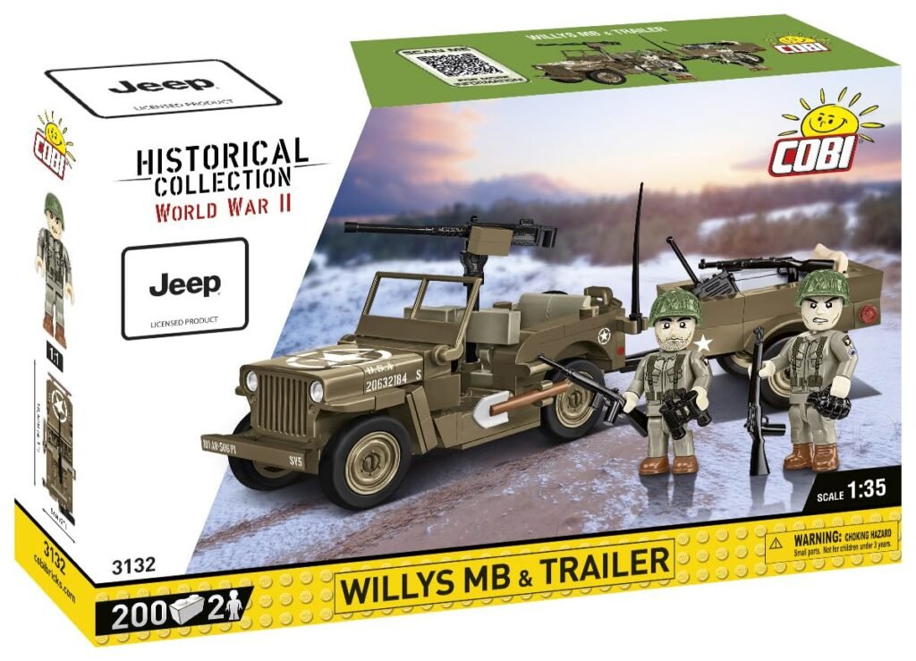 COBI 3132 — Willys Mb & Trailer